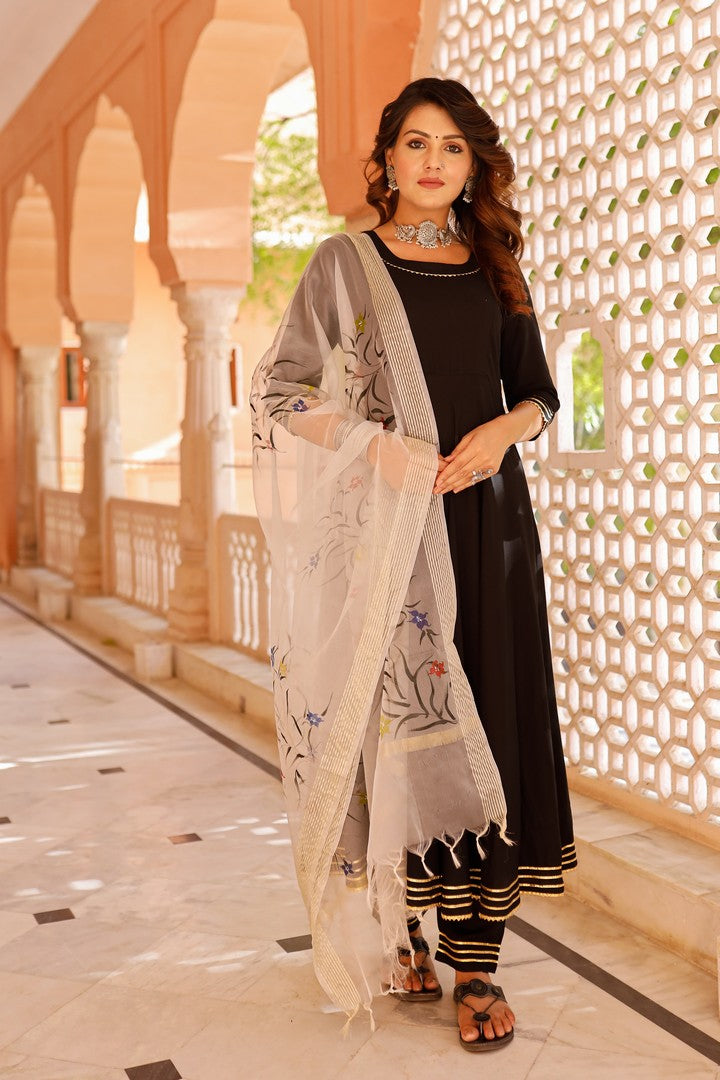 Black suit with dupatta cheap