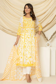 Sunehra aari  Anarkali Set
