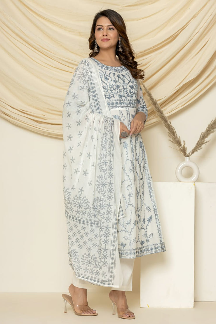 Mohak aari Anarkali Set