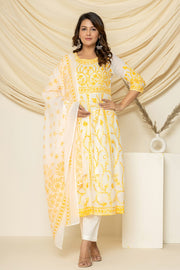 Sunehra aari  Anarkali Set