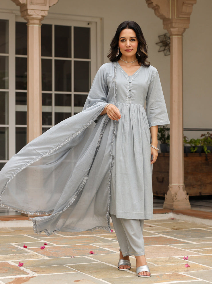 Gehra Hara anarkali kurta set