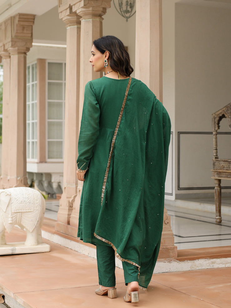 Panna Hara mulmul suit set