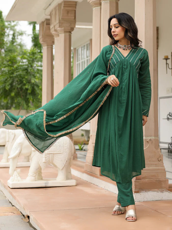 Laalima anarkali suit set