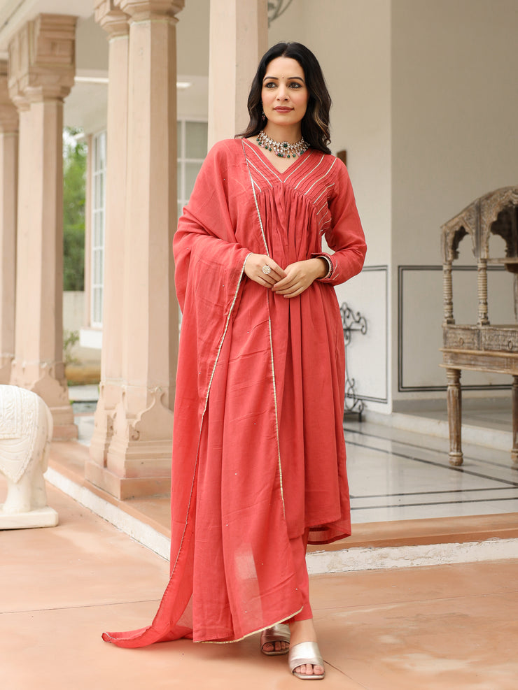 Laalima anarkali suit set