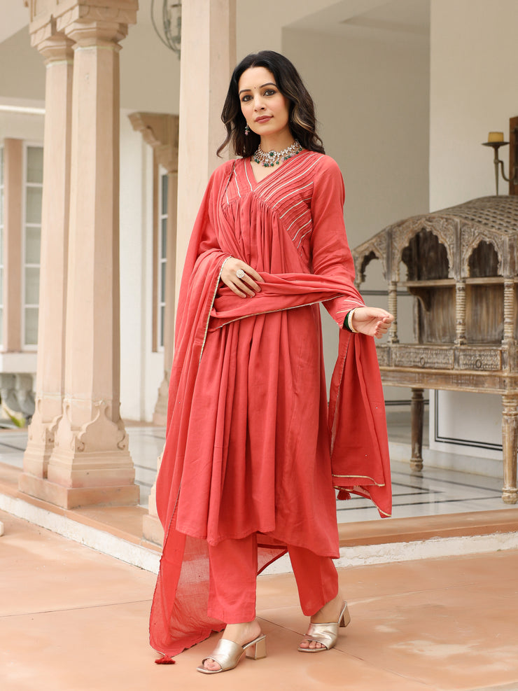 Laalima anarkali suit set