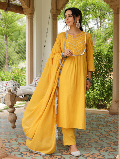 Kesari cotton kurta set