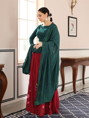 Mala handpainted lehenga set