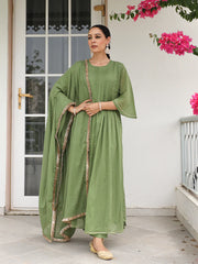 Ret Laal mulmul kurta set