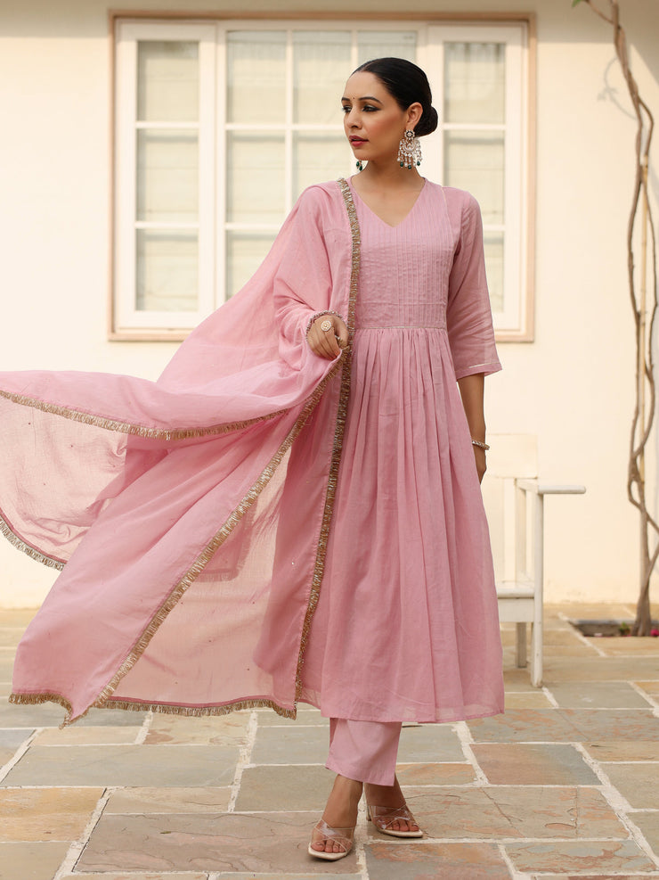 Baingani mulmul kurta set