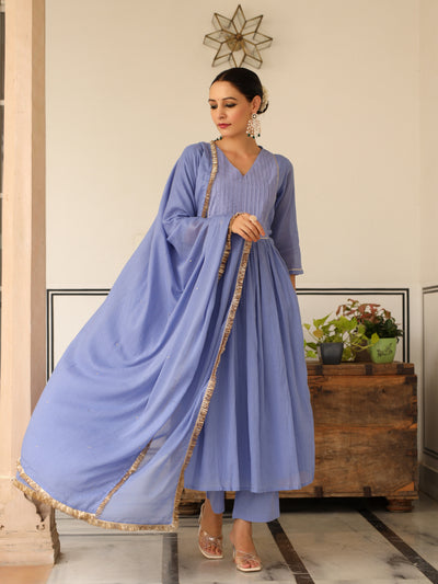 Baingani mulmul kurta set