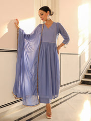 Baingani mulmul kurta set
