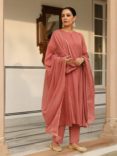 Santri Laal Mulmul Suit Set