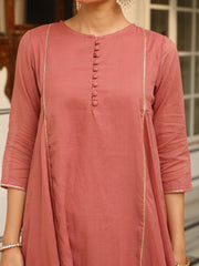 Santri Laal Mulmul Suit Set